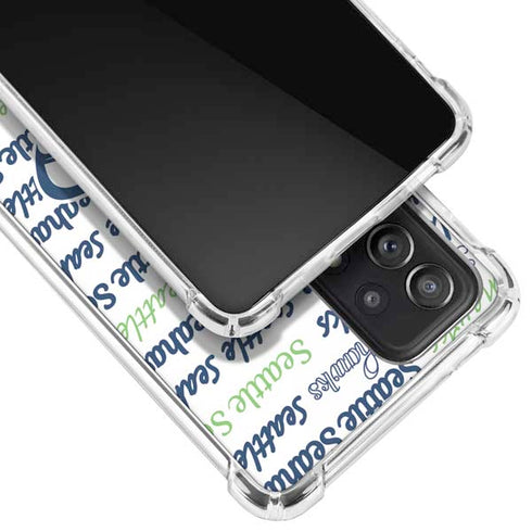 NFL Seattle Seahawks Print Galaxy A52 5G Clear Case