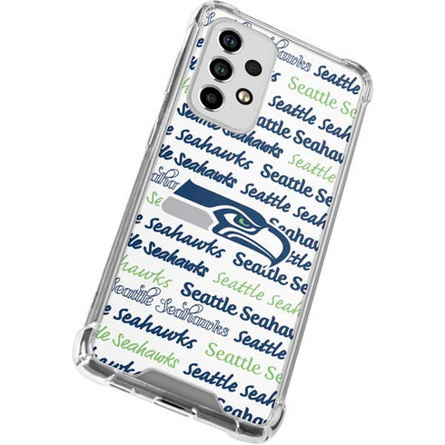 NFL Seattle Seahawks Print Galaxy A53 5G Clear Case