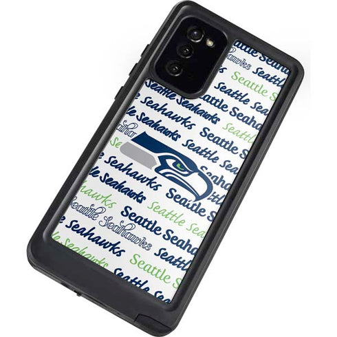 NFL Seattle Seahawks Print Galaxy Note20 5G Waterproof Case