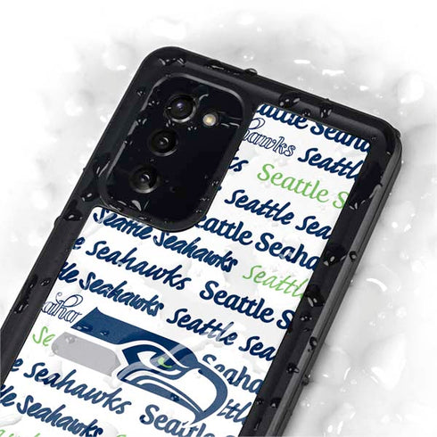 NFL Seattle Seahawks Print Galaxy Note20 5G Waterproof Case