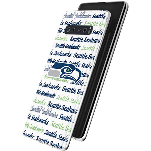 NFL Seattle Seahawks Print Galaxy S10 Skin