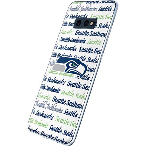 NFL Seattle Seahawks Print Galaxy S10e Skin
