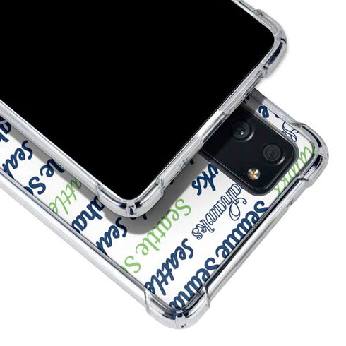 NFL Seattle Seahawks Print Galaxy S20 FE Clear Case