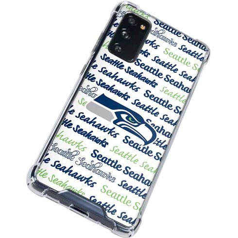 NFL Seattle Seahawks Print Galaxy S20 FE Clear Case
