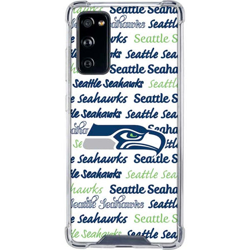 NFL Seattle Seahawks Print Galaxy S20 FE Clear Case
