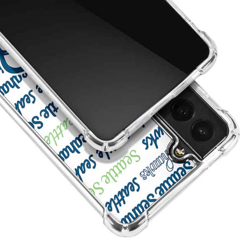 NFL Seattle Seahawks Print Galaxy S21 Plus 5G Clear Case