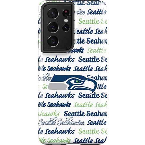 NFL Seattle Seahawks Print Galaxy S21 Ultra 5G Pro Case
