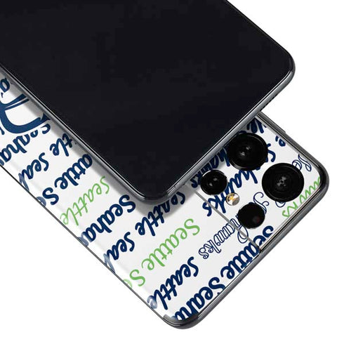 NFL Seattle Seahawks Print Galaxy S21 Ultra 5G Skin