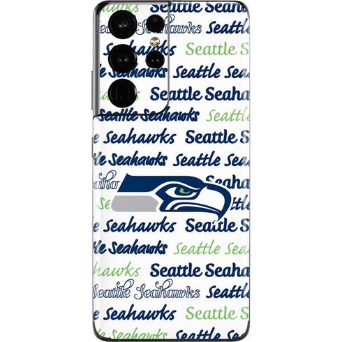 NFL Seattle Seahawks Print Galaxy S21 Ultra 5G Skin