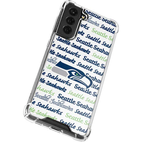 NFL Seattle Seahawks Print Galaxy S22 Plus Clear Case