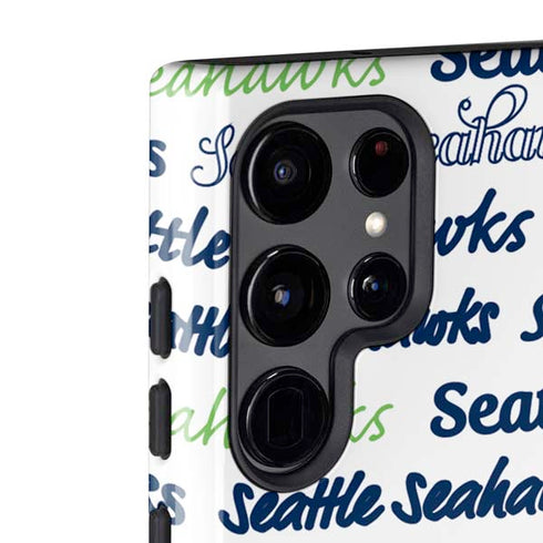 NFL Seattle Seahawks Print Galaxy S22 Ultra Pro Case