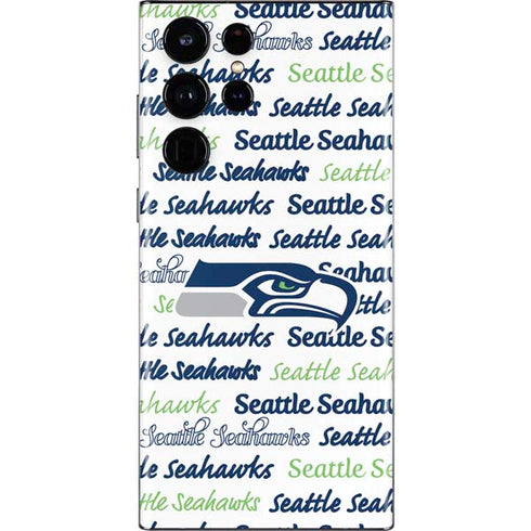 NFL Seattle Seahawks Print Galaxy S22 Ultra Skin
