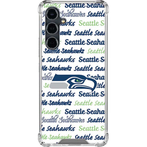 NFL Seattle Seahawks Print Galaxy S23 FE Clear Case