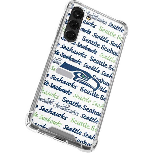 NFL Seattle Seahawks Print Galaxy S23 Plus Clear Case
