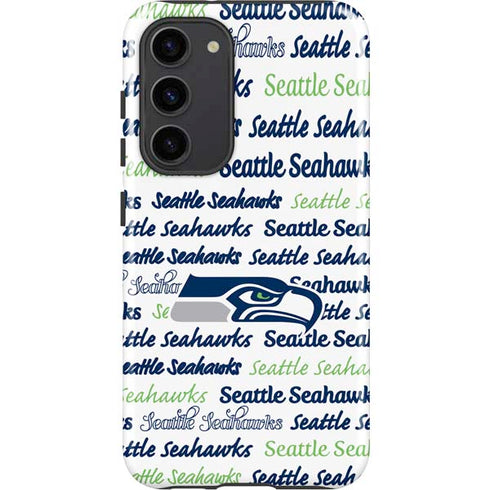 NFL Seattle Seahawks Print Galaxy S23 Plus Pro Case