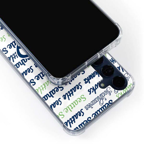 NFL Seattle Seahawks Print Galaxy S24 Clear Case