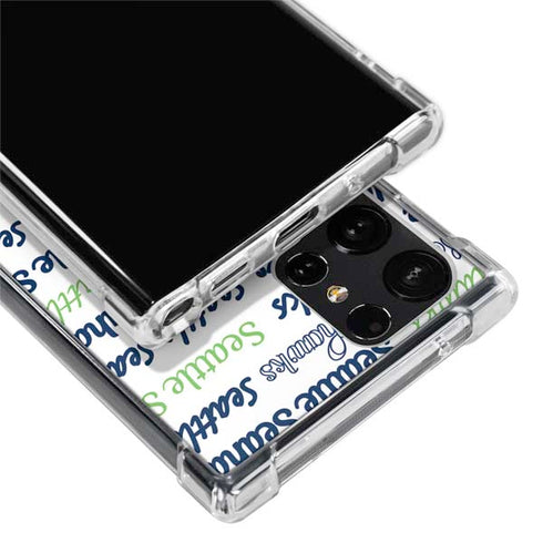 NFL Seattle Seahawks Print Galaxy S24 Ultra Clear Case