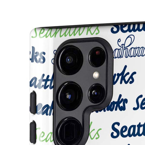 NFL Seattle Seahawks Print Galaxy S24 Ultra Impact Case