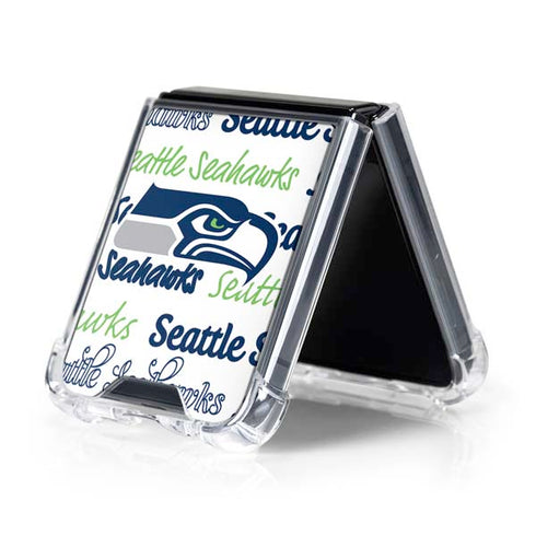 NFL Seattle Seahawks Print Galaxy Z Flip5 5G Clear Case