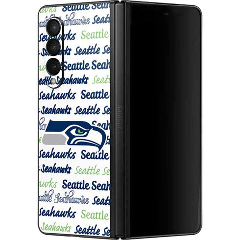 NFL Seattle Seahawks Print Galaxy Z Fold3 5G Skin