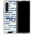 NFL Seattle Seahawks Print Galaxy Z Fold4 5G Clear Case