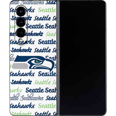 NFL Seattle Seahawks Print Galaxy Z Fold4 5G Skin