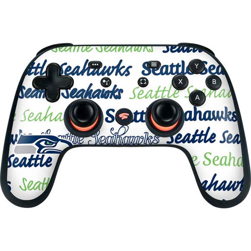NFL Seattle Seahawks Print Google Stadia Controller Skin