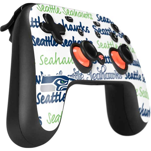 NFL Seattle Seahawks Print Google Stadia Controller Skin