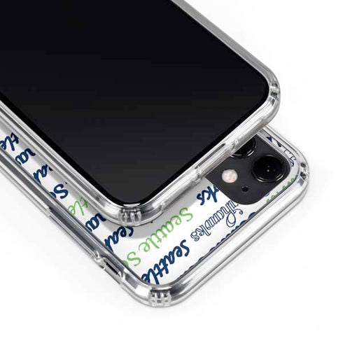 NFL Seattle Seahawks Print iPhone 11 Clear Case