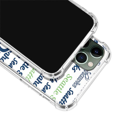 NFL Seattle Seahawks Print iPhone 11 Pro Max Clear Case