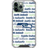 NFL Seattle Seahawks Print iPhone 11 Pro Max Clear Case
