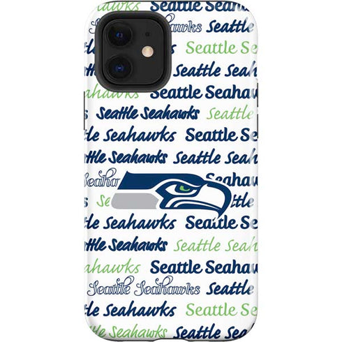 NFL Seattle Seahawks Print iPhone 12 Impact Case