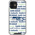 NFL Seattle Seahawks Print iPhone 12 Mini Clear Case