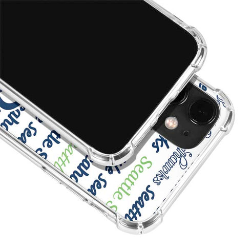 NFL Seattle Seahawks Print iPhone 12 Mini Clear Case