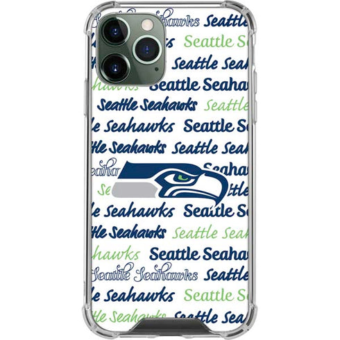 NFL Seattle Seahawks Print iPhone 12 Pro Clear Case