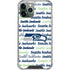 NFL Seattle Seahawks Print iPhone 12 Pro Clear Case