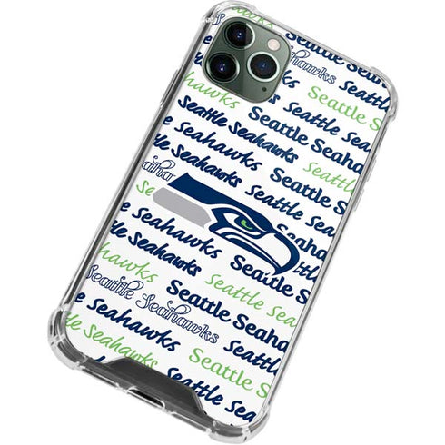 NFL Seattle Seahawks Print iPhone 12 Pro Clear Case
