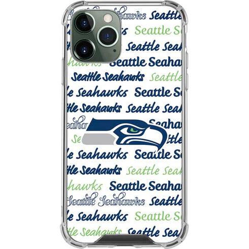 NFL Seattle Seahawks Print iPhone 12 Pro Max Clear Case