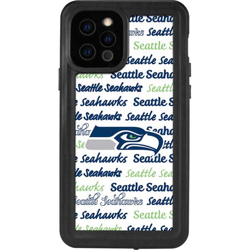 NFL Seattle Seahawks Print iPhone 12 Pro Waterproof Case