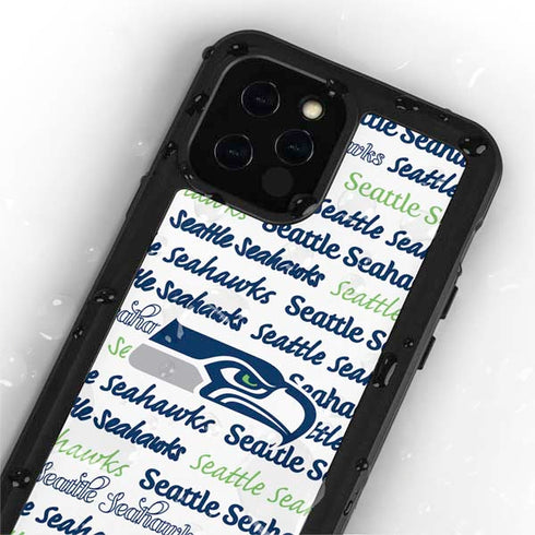 NFL Seattle Seahawks Print iPhone 12 Pro Waterproof Case