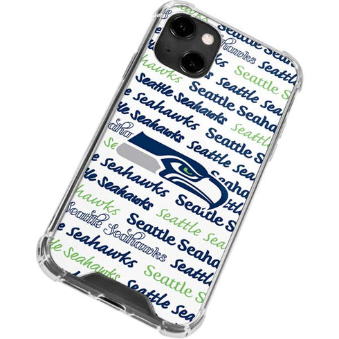 NFL Seattle Seahawks Print iPhone 13 Clear Case