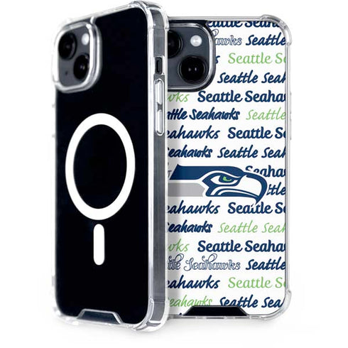NFL Seattle Seahawks Print iPhone 13 MagSafe Case