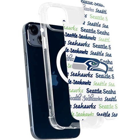 NFL Seattle Seahawks Print iPhone 13 MagSafe Case