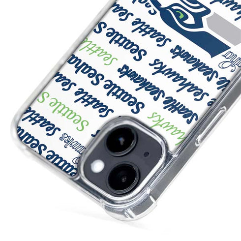 NFL Seattle Seahawks Print iPhone 13 MagSafe Case
