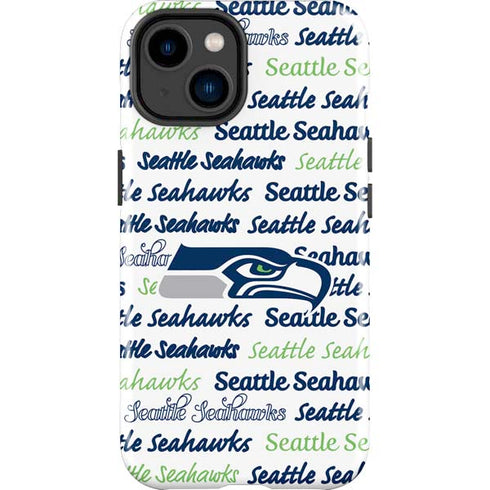 NFL Seattle Seahawks Print iPhone 14 Plus Impact Case