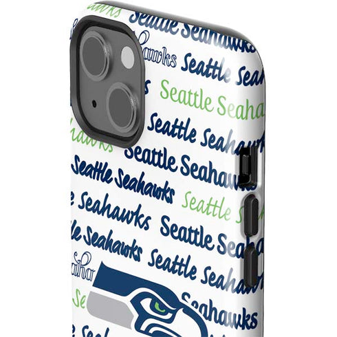 NFL Seattle Seahawks Print iPhone 14 Plus Impact Case