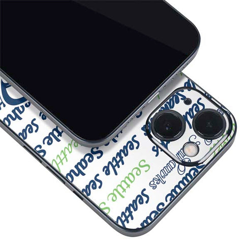NFL Seattle Seahawks Print iPhone 14 Plus Skin