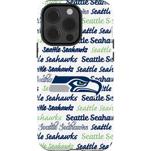 NFL Seattle Seahawks Print iPhone 15 Pro Impact Case