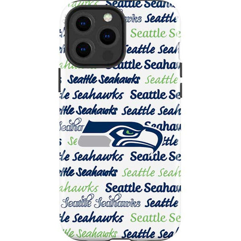 NFL Seattle Seahawks Print iPhone 15 Pro Max Impact Case