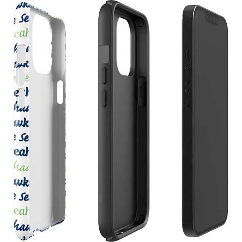 NFL Seattle Seahawks Print iPhone 15 Pro Max Impact Case
